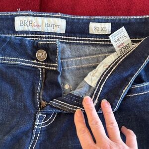 BKE Harper Dark Blue Boot Cut Jeans